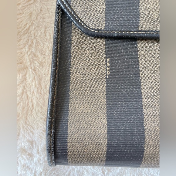 Fendi Vintage Pequin Clutch - Picture 8 of 8